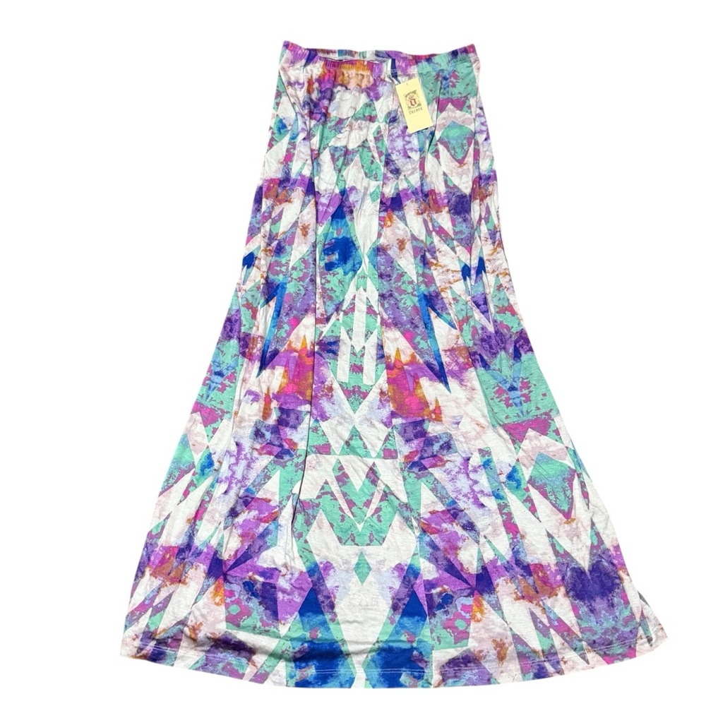 Decree Abstract Multicolor Maxi Skirt Women’s Medium